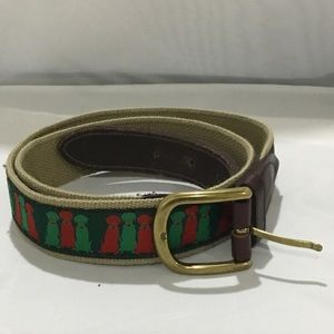 The belted cow green dogs belt